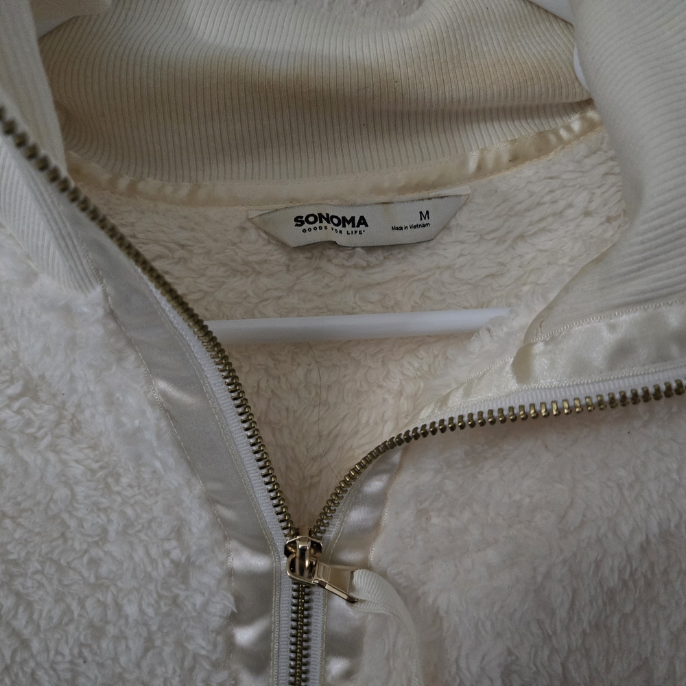 Sonoma Women's Off-White Teddy Jacket